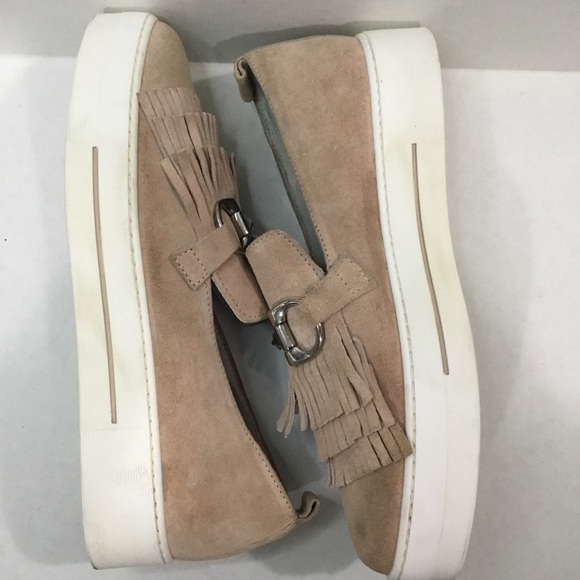 Louisa Suede Loafers/Flats With Silver Buckle - Picture 8 of 12